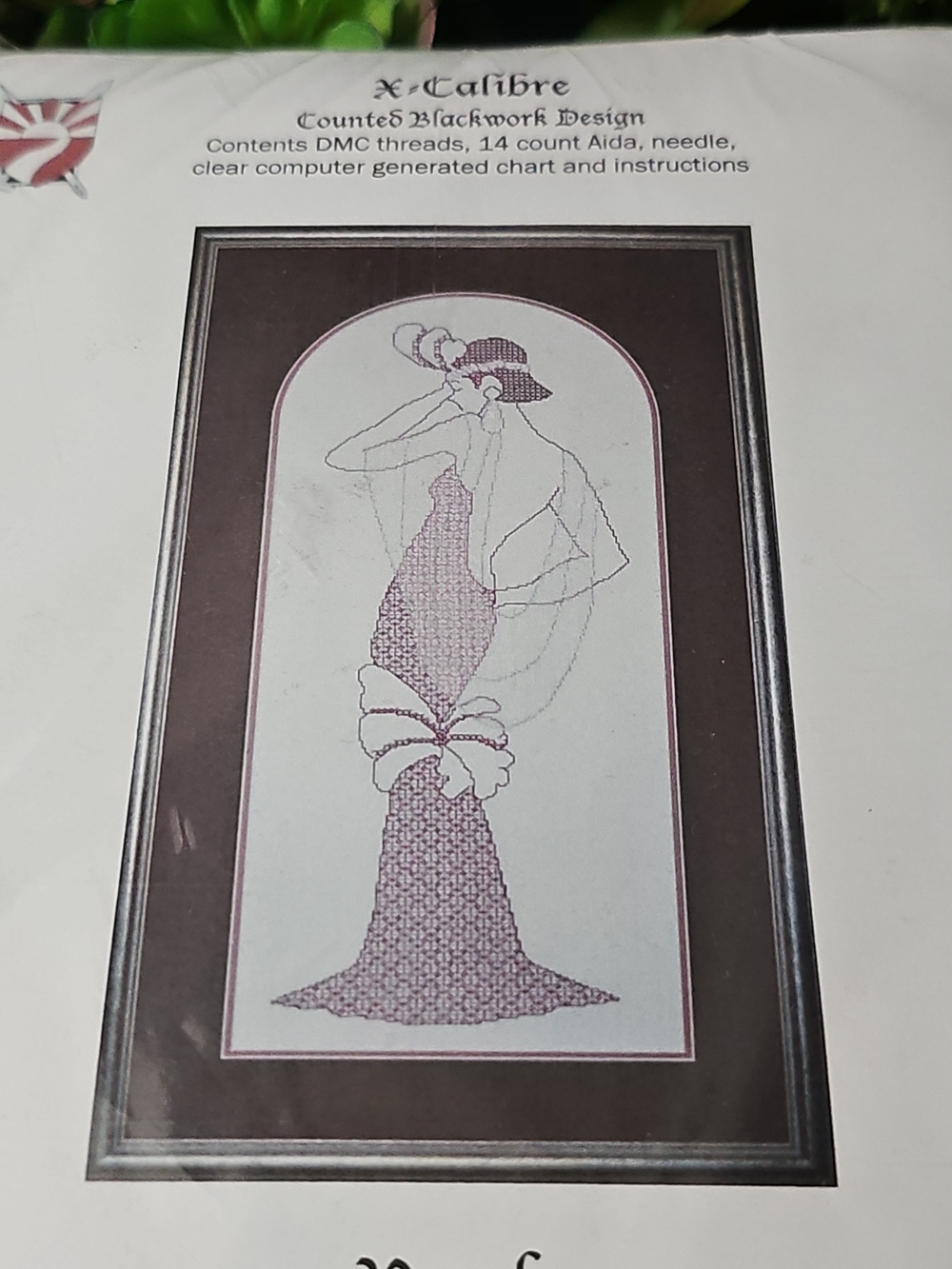 Calibre 'Pearl' Cross Stitch Pattern Kit 1930s Flapper Design